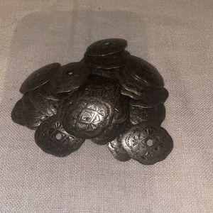 1” wide Tin for Hats, boots, decor 50 pieces
